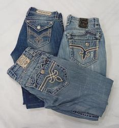 CR8017 Vintage Rock Revival Men’s Jeans