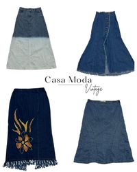 290426-6 Y2K Denim Maxi skirts 10 pcs