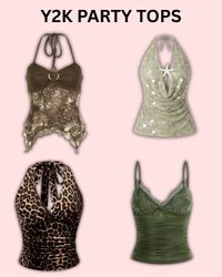Y2K Party Tops #300426