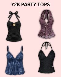 Y2K Party Tops #300426