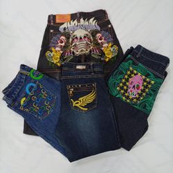 CR8019 Vintage Designer Ladies Jeans