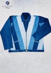 UPCYCLED Zip Up Denim Jackets - EVR0517