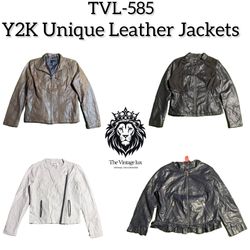 Y2K Unique Leather Jackets (TVL-585)