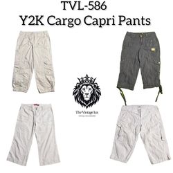 Y2K Cargo Capri Pants (TVL-586)