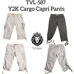 Y2K Cargo Capri Pants (TVL-587)