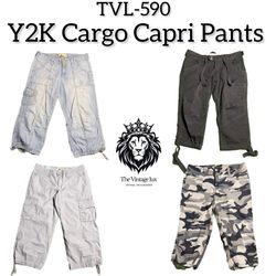 Y2K Cargo Capri Pants (TVL-590)