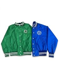 (FV-1350) Baseball Collage Nylonjacken