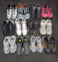 Mixed branded shoes