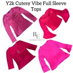 Y2K Romantic Vibe Full Sleeve Tops RE-3131
