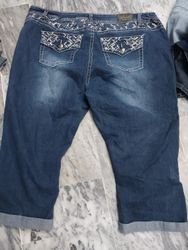 Embellished y2k 3 quarter