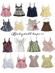 Y2K Glamour & Babydoll Tops - (30/04)