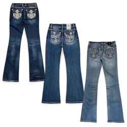 Y2K Embroidered Jeans