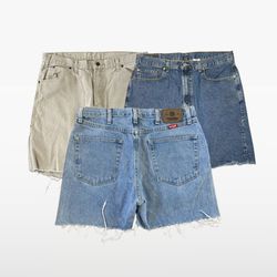 Levis Lee Wrangler Denim Cut Off Shorts