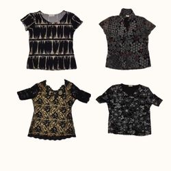 Y2K Grunge & Goth Floral Lace Top Bundle
(ST 019)