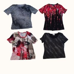 Y2K Grunge & Graphic Floral Top Bundle
(ST 024)