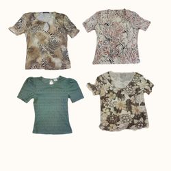 Y2K Fairycore & Earth Tone Patterned Top Bundle
( ..