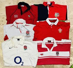 Mix vintage club rugby shirts bundle 125