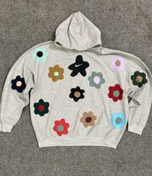 Upcycle Flower Nike Hoodie