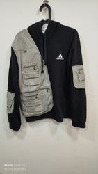 Upcycled Branded Hoodie Cargo Pants