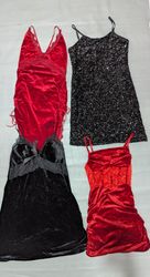 Mini velvet dress