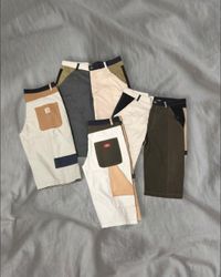 Upcycled Carhartt And Dickies Patch Shorts