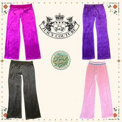 Minimal Glam Y2K – Juicy Velour Wide-Leg Pants 8pc..