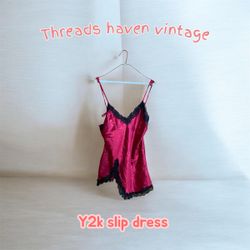 TH#0106 Y2K Sexy Slip Dress – Sleek Satin Body-