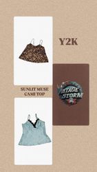 Y2K Sunlit Muse Cami Tops