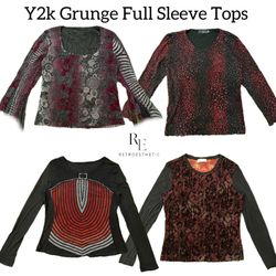 Y2K Grunge Full Sleeve Tops RE-3135