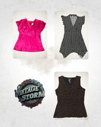 Y2K Poly Blouse