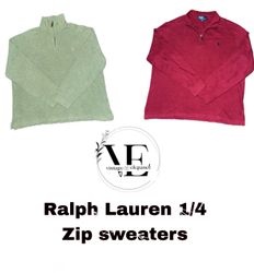 Polo Ralph Lauren 1/4 zip sweaters