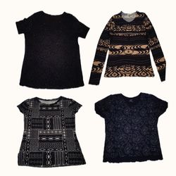 Y2K Grunge & Goth Patterned Top Bundle
( ST 032 )
