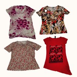Y2K Retro Floral & Graphic Top Bundle
(ST 033)