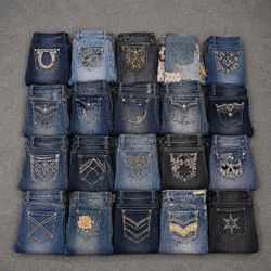 Y2k embroided bootcut/flare jeans