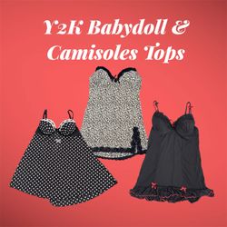 Y2K Babydoll & Camisoles Tops - (03/05$