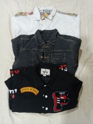Veste en denim Hip Hop