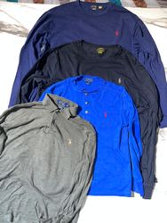 Authentic polo Ralph Lauren and polo long sleeve t..