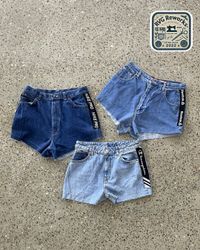 Upcycled Denim Reebok Nike Adidas Shorts