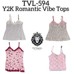 Y2K Romantic Vibe Tops (TVL-594)