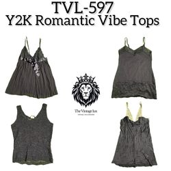 Y2K Romantic Vibe Tops (TVL-597)