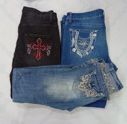 CR8096 Y2K Flare Jeans