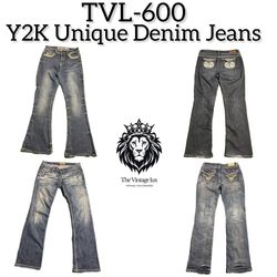 Y2K Unique Denim Jeans (TVL-600)