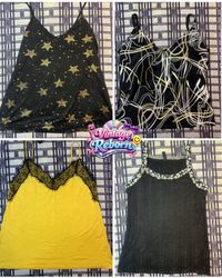 Y2K Vintage Statement Camisole & Tank Top Mix – St..