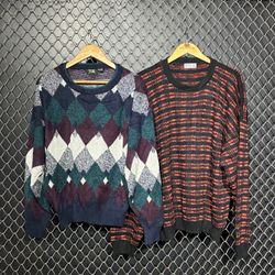 Vintage Ethnic Wool Sweater (fnc 51)