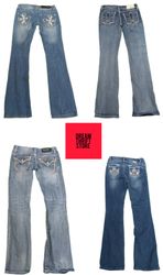 DESIGNER Y2K INSPIRED JEANS BRAND'S INCLUDED WALLF..