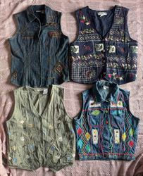 Denim vintage waistcoat 10 piece