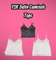 Y2K Satin Camisole Tops - (04/05)