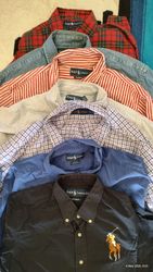 Vintage Polo.Ralph Lauren Button Up Baumwoll-Hemde..