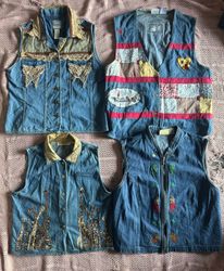 Denim vintage waistcoat