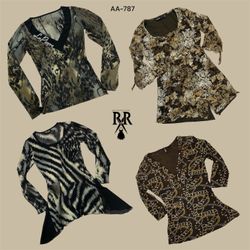 Y2K Earthy Tone Full Sleeve Tops (AA-787)